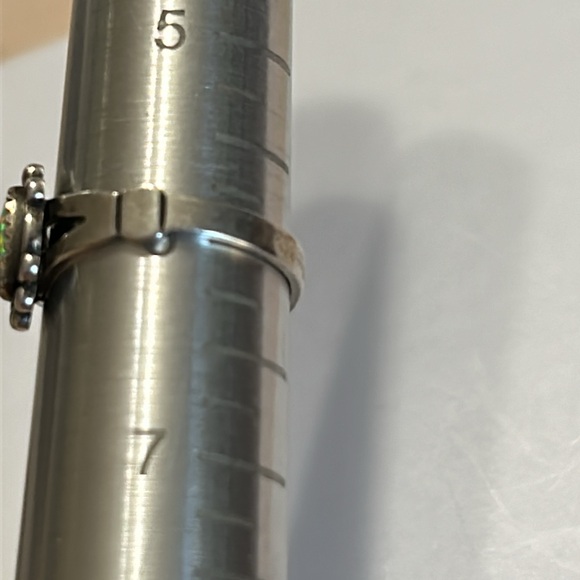 Wmco Native Sterling Silver Opal Ring. Size 6 - Picture 2 of 10